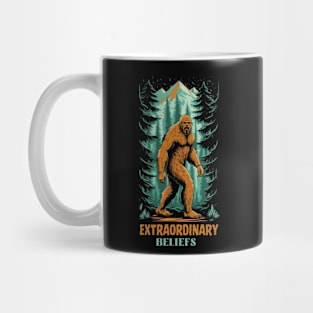 Extraordinary Beliefs Sasquatch Big Foot Sasquatch Yeti Gift for Bigfoot Enthusiast Cryptid hunter Mug